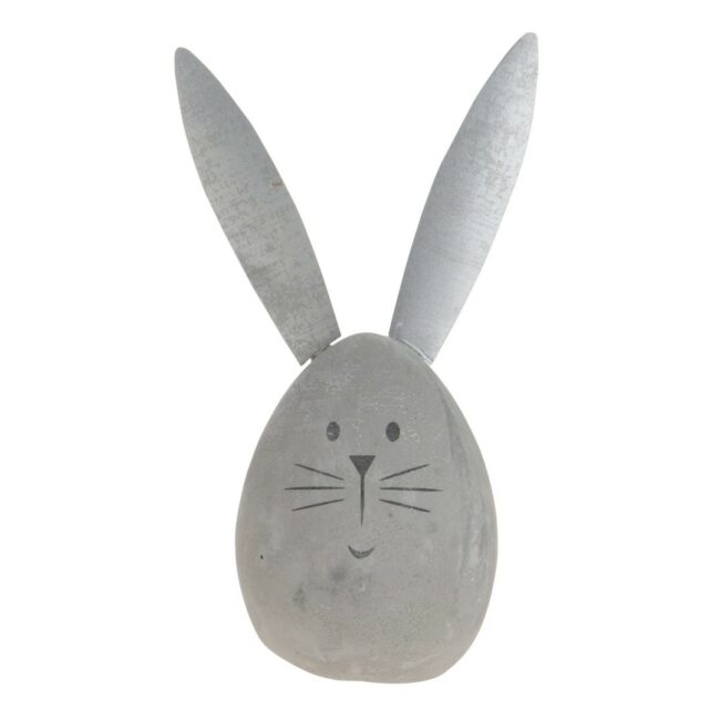 CONCRETE BUNNY LIGHT GREY 21X7CM