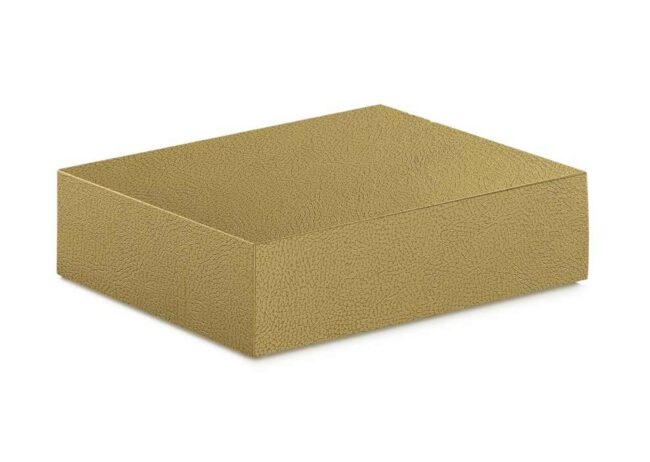 CANTINETTA 3 BOTTIGLIE PELLE ORO 340X280X90MM