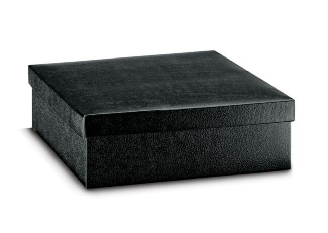 FONDO COPERCHIO PELLE NERO 300X300X240MM
