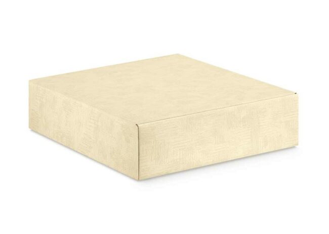 CANTINETTA 3 BOTTIGLIE TELA NEUTRAL CANVAS 340X280X90MM