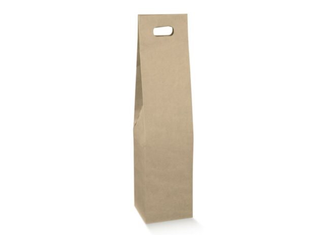 SHOPPING BOX FORO 1 BOTTIGLIA AVANA 95X95X400MM