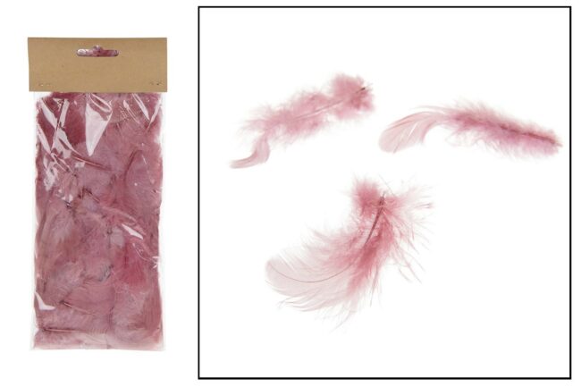 CHICKEN FEATHERS PINK 5 GRAMS