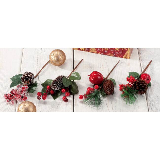 CHRISTMAS DECOR BRANCH ASSORTED 26CM - Image 2