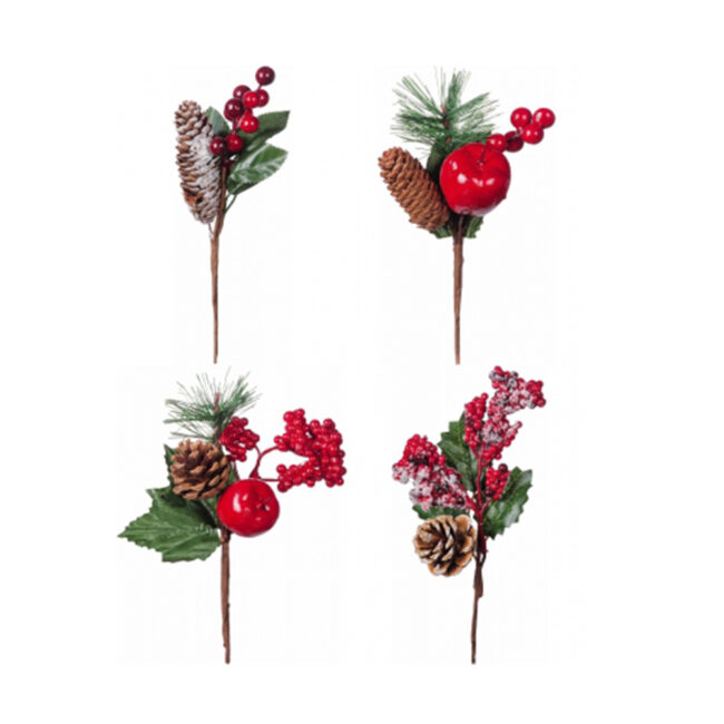 CHRISTMAS DECOR BRANCH ASSORTED 26CM