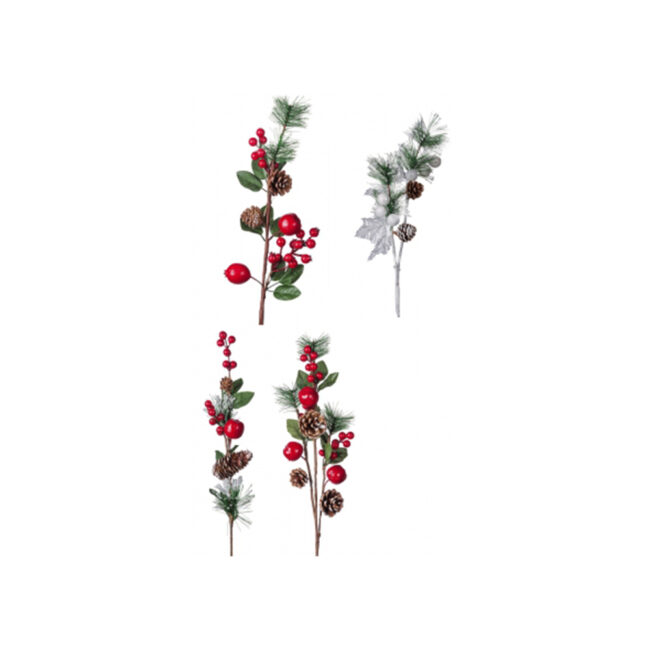 CHRISTMAS DECOR BRANCH ASSORTED 67CM