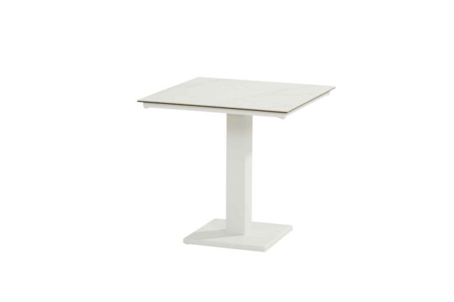 TITAN XL DINING TABLE CERAMIC WHITE 75X75X74CM