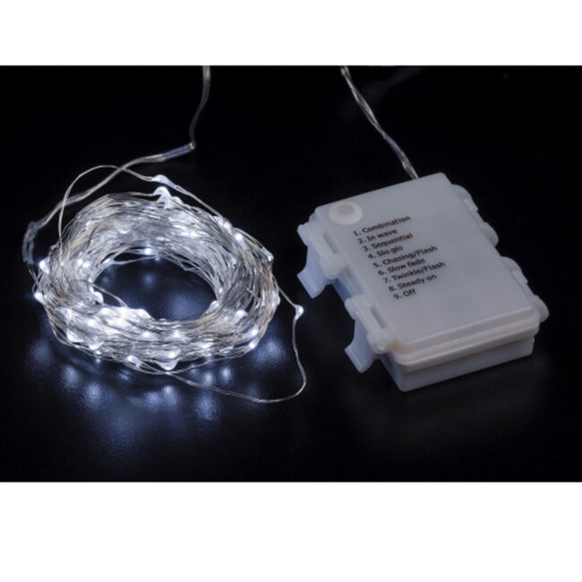 OUTDOOR WHITE 120 LED GARLAND 11.9M