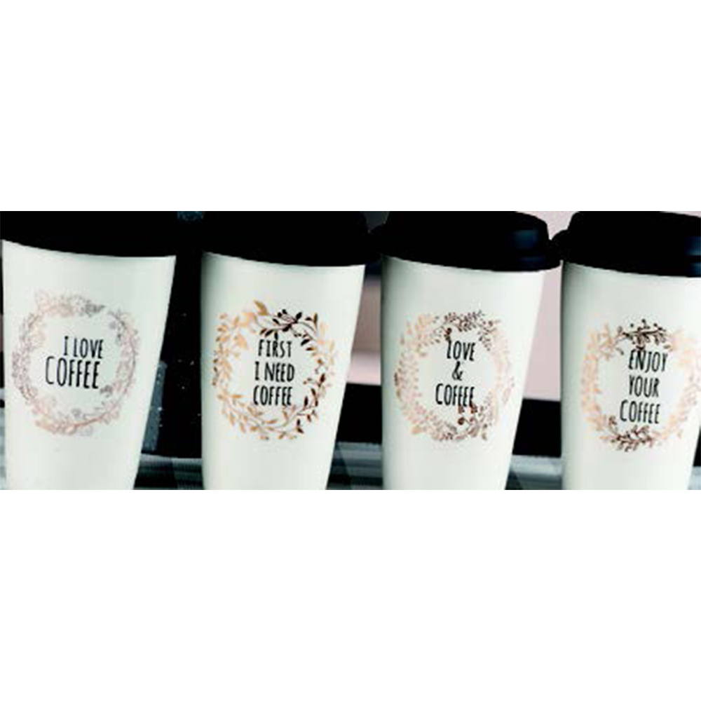 PORCELAIN CUP WITH LID NEW BONE CHINA ASSORTED 400ML 9.5X14.5CM - Image 3