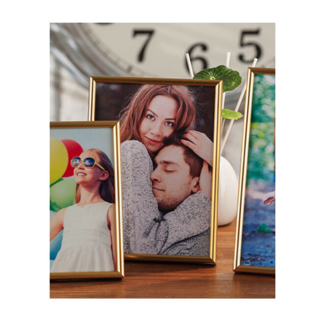 METAL PHOTO FRAME GOLD 13X18CM