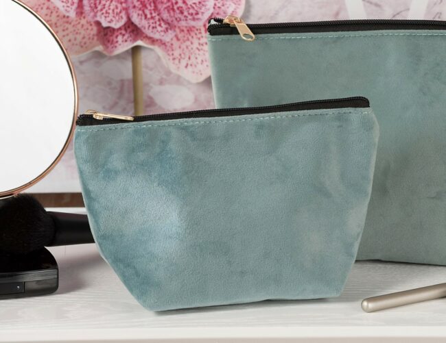 VELVET POUCH MARI ASSORTED 21X8X13CM