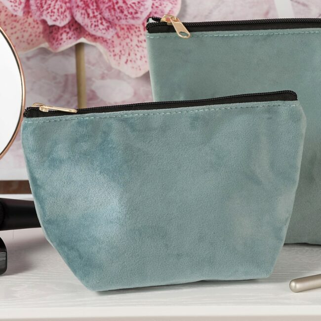 VELVET POUCH MARI ASSORTED 21X8X13CM