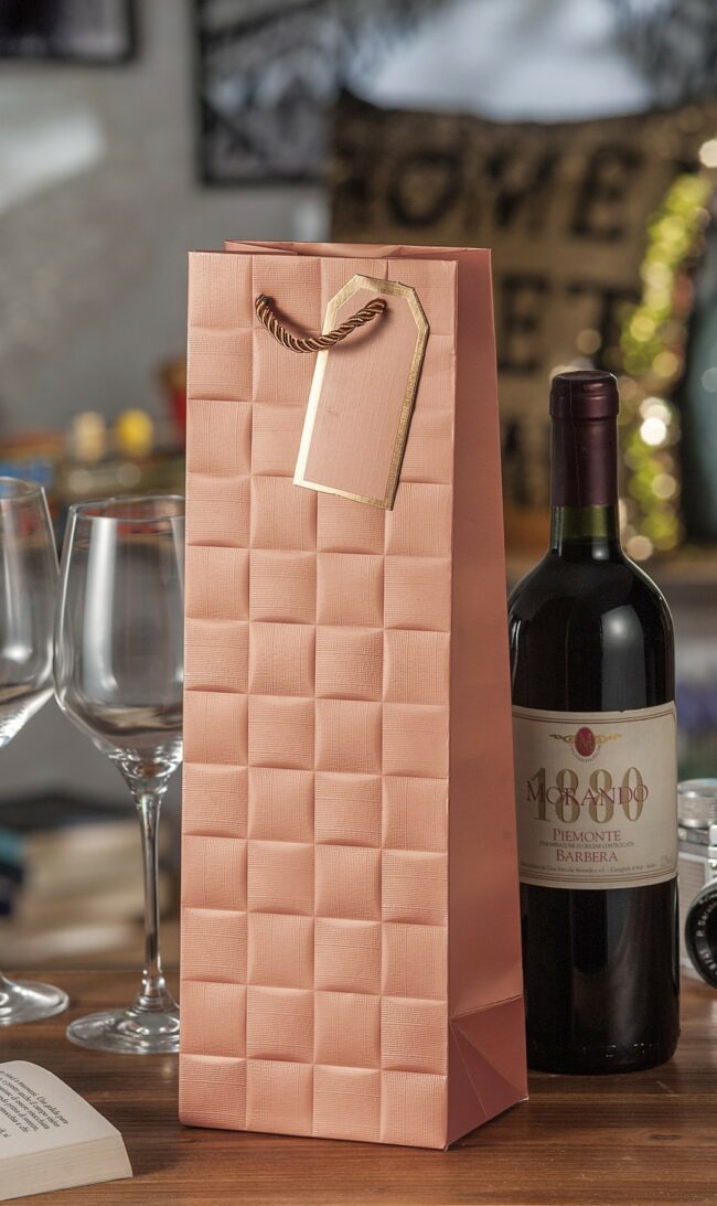 PAPER BAG FOR BOTTLES ASSORTED 12X9X36CM