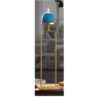 IRON CANDLE HOLDER OPAL ASSORTED 10,5X46CM