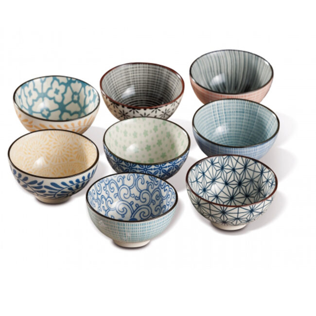 CERAMIC BOWL ASSORTED 9.5X4CM