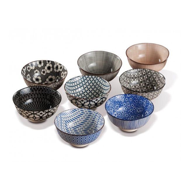 CERAMIC BOWL ASSORTED 11.5X6CM