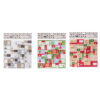 SET 168 CHRISTMAS STICKERS ASSORTED 5X3.5CM