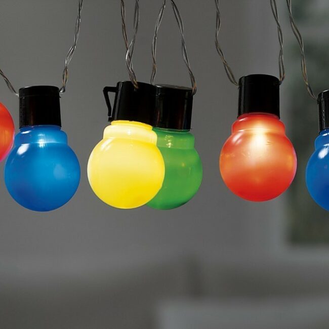 COLORED LED LAMPS INTERNAL/EXTERNAL USE 3.25M 12PCS