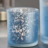 GLASS TEALIGHT ASSORTED D7,5XH8CM
