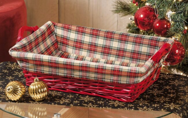BASKET WILLOW XMAS ASSORTED