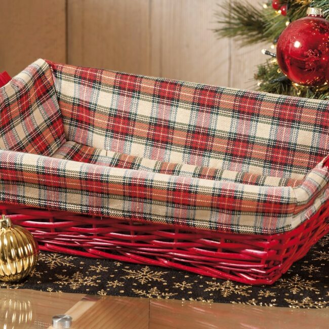 BASKET WILLOW XMAS ASSORTED