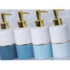 CERAMIC SOAP DISPENSER BLUE ASSORTED 6.5X18.5CM - Image 2