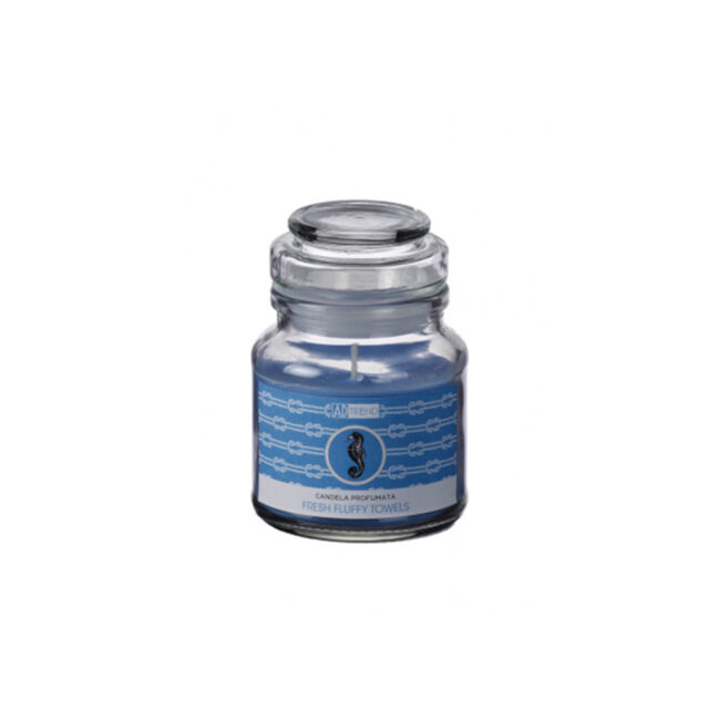 GLASS CANDLE JAR ASSORTED 9.5X10.5CM