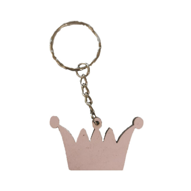 KEYRING CROWN PINK