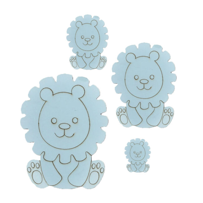 WOODEN LION LIGHT BLUE