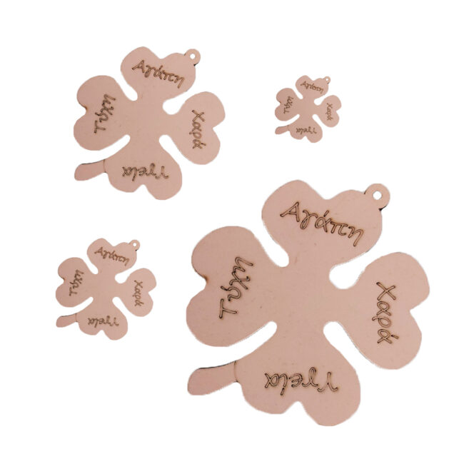 WISHES TREFOIL OLD PINK