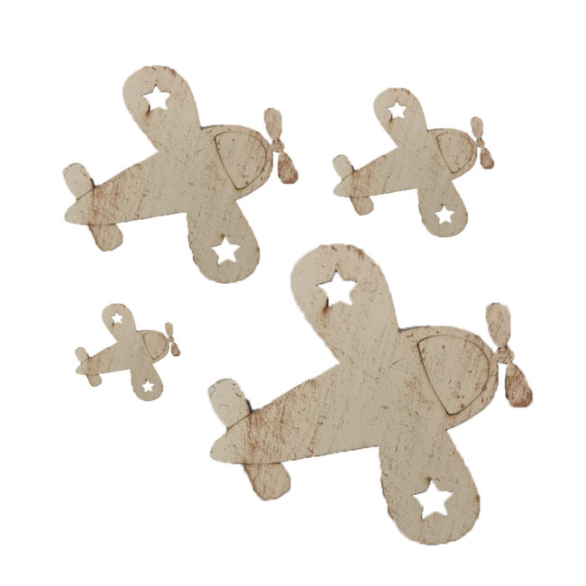AIRPLANE  ECROU WITH BROWN FINISH