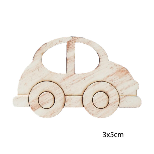 CAR ECROU WITH BROWN FINISH 5CM