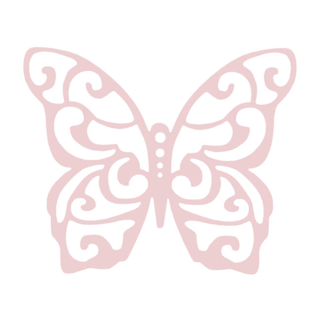 BUTTERFLY CARVED PINK
