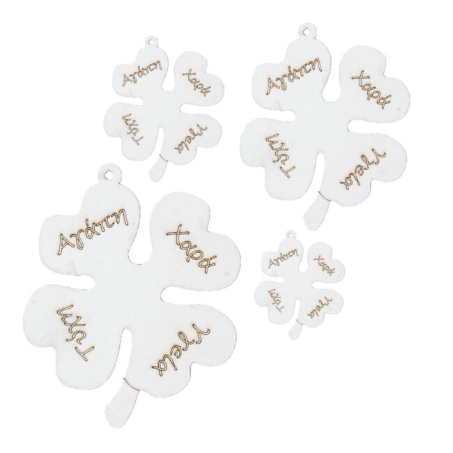 WISHES TREFOIL WHITE