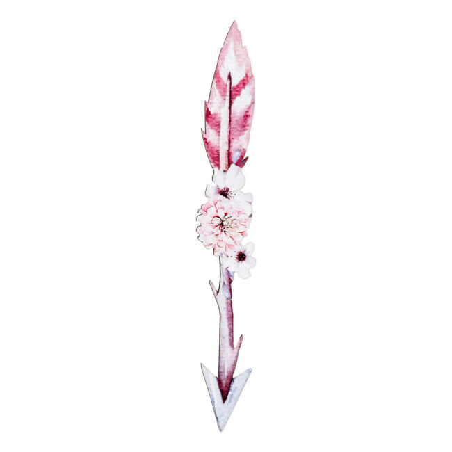 ARROW GIRL WOODEN PRINT