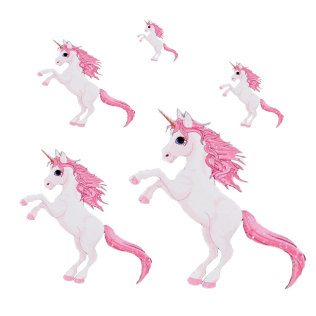 UNICORN PINK WOODEN PRINT