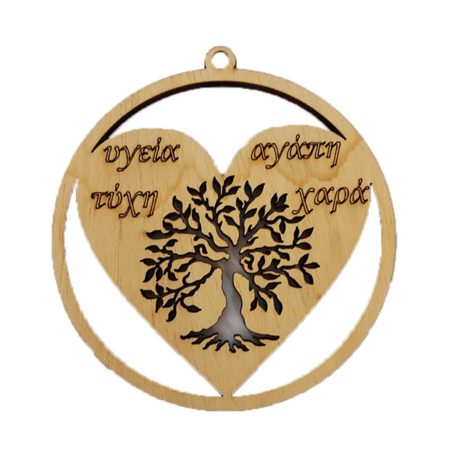 TREE OF LIFE ROUND WISHES 10X10.5CM