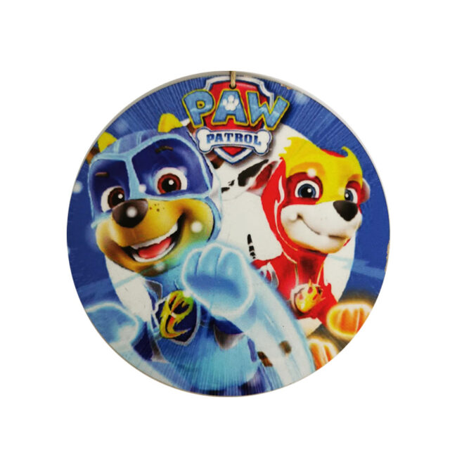 PAW PATROL ROUND PRINTED 10CM