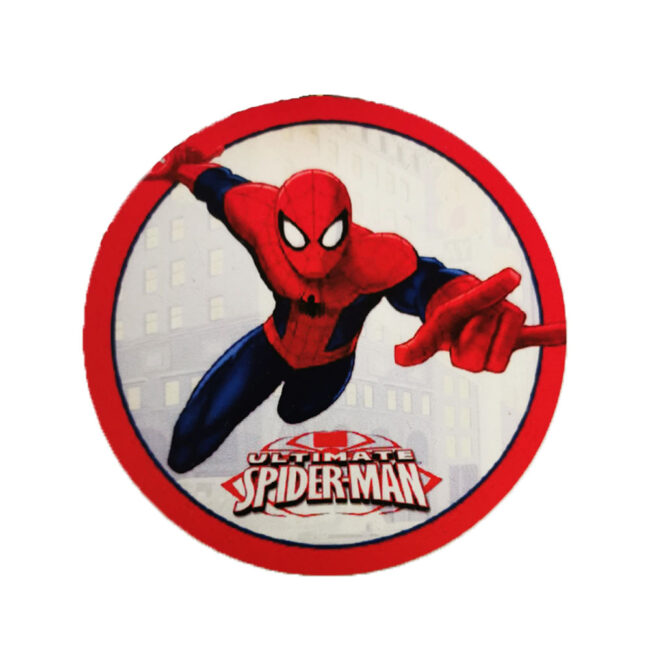 SPIDERMAN ROUND PRINTED 10CM
