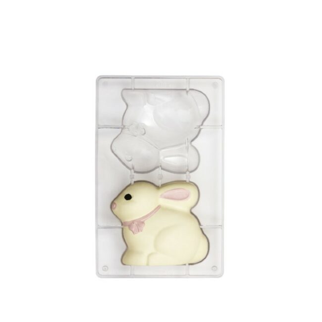 BUNNY POLYCARBONATE MOLD 2 CAVITIES 94X80MM