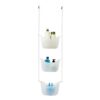 3 BASKETS NICKEL SHOWER CADDY WHITE 28.70X12.49X19.05CM - Image 3