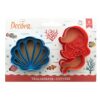 MERMAID AND SHELL COOKIE CUTTERS 2PCS