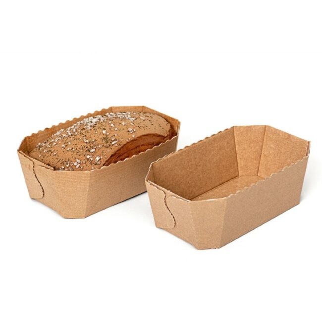 BAKING PAPER OBLONG BREAD PANS 15.3X8.8X6CM 5PCS - Image 3