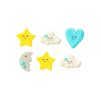 BABY BOY IN SUGAR DECORATIONS 6PCS - Image 2