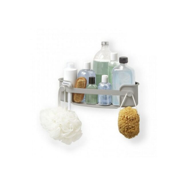 FLEX GEL-LOCK CORNER SHOWER BIN GREY 16X26.5X6CM - Image 4