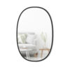 HUB OVAL MIRROR BLACK