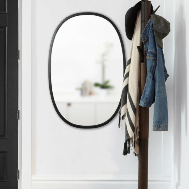 HUB OVAL MIRROR BLACK - Image 3