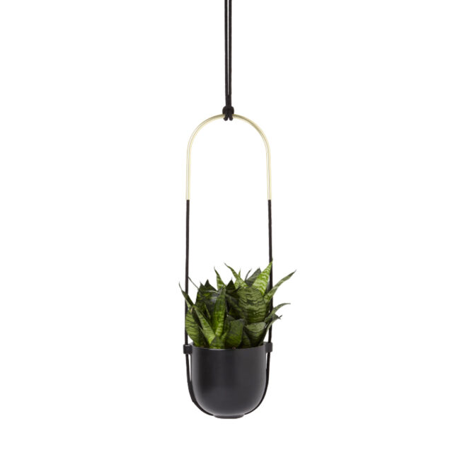 BOLO HANGING PLANTER BLACK 62.23X19CM - Image 3