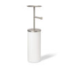 PORTALOO NICKEL TOILET PAPER STAND WHITE 22X17X65CM