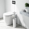 PORTALOO NICKEL TOILET PAPER STAND WHITE 22X17X65CM - Image 2