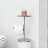 PORTALOO NICKEL TOILET PAPER STAND WHITE 22X17X65CM - Image 3
